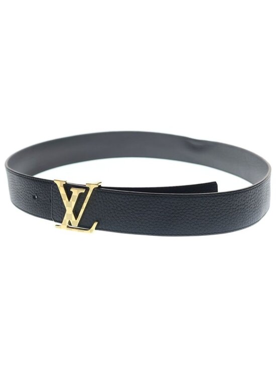 Louis Vuitton LV Damier 40 mm Reversible Leather Belt Black Gold